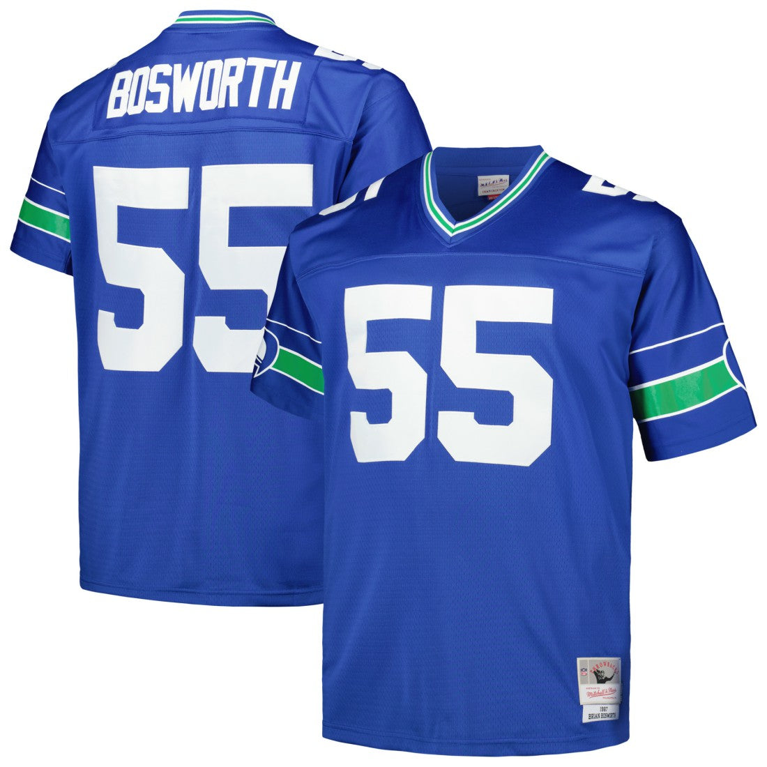 Brian Bosworth  Big & Tall 1987 Legacy Retired Player Jersey - Seattle Seahawks Jerseys