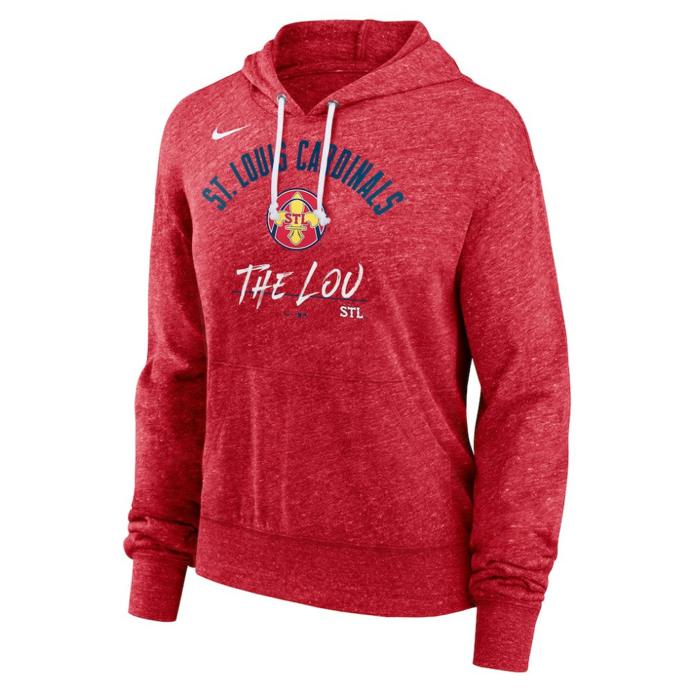 Heather Red St. Louis Cardinals Nike City Connect Gym Vintage Hoodie