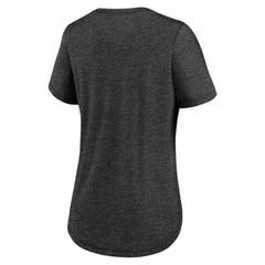 Heather Black Chicago White Sox Nike Women's Knockout Team Stack Tri-Blend T-Shirt