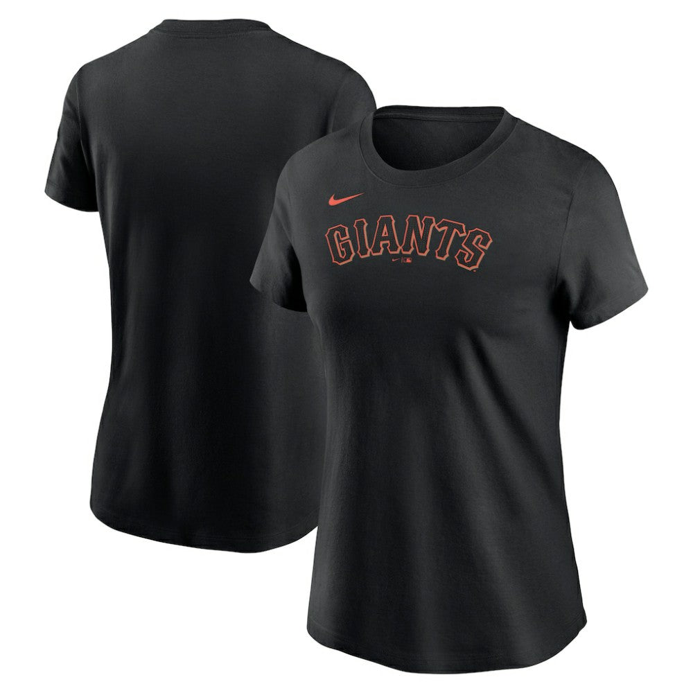Black San Francisco Giants Nike Women's Wordmark T-Shirt