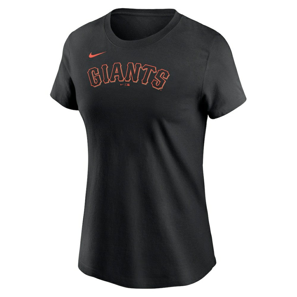 Black San Francisco Giants Nike Women's Wordmark T-Shirt