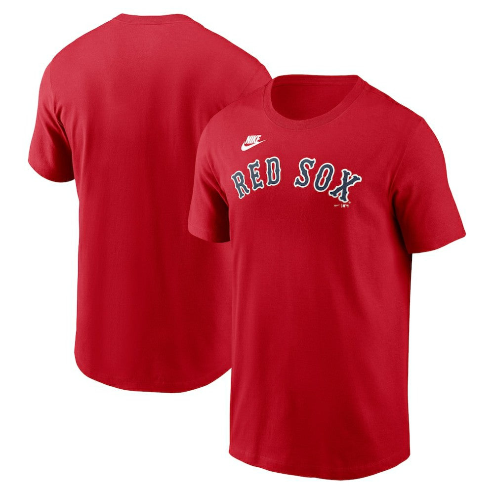 Red Boston Red Sox Nike Cooperstown Collection Wordmark T-Shirt