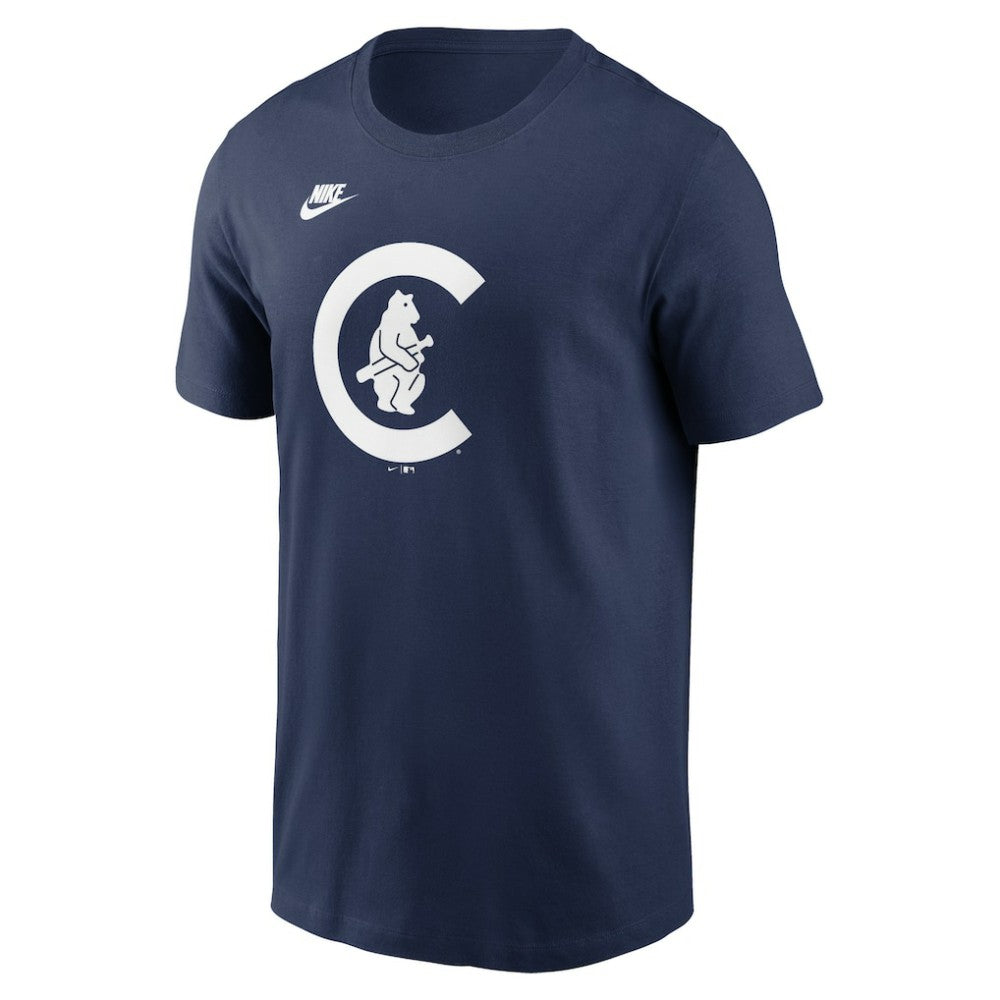 Navy Chicago Cubs Nike Cooperstown Collection T-Shirt