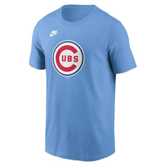 Light Blue Chicago Cubs Nike Cooperstown Collection T-Shirt
