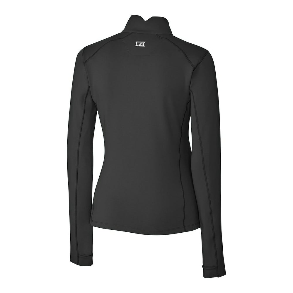 Cutter & Buck Women's Gridiron Classics Logo DryTec Traverse Stretch Quarter-Zip Pullover Top - Philadelphia Eagles Pullover