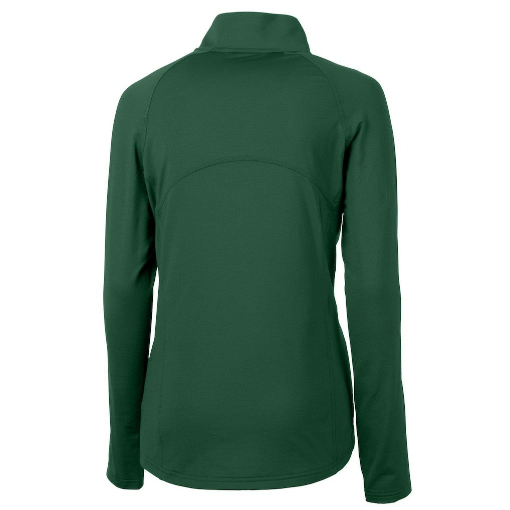 Cutter & Buck Women's Gridiron Classics Logo Adapt Eco Knit Stretch Recycled Half-Zip Pullover Top - Philadelphia Eagles Pullover