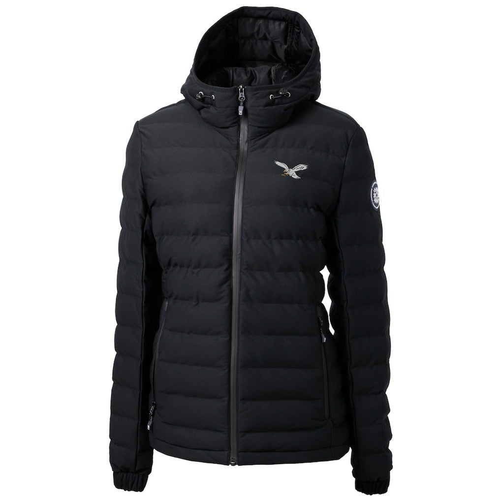 Cutter & Buck Women's Gridiron Classics Logo Mission Ridge Repreve Eco Insulated Full-Zip Puffer Jacket - Philadelphia Eagles Jackets