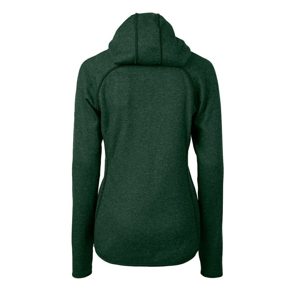 Cutter & Buck Women's Gridiron Classics Logo Mainsail Sweater-Knit Full-Zip Hoodie - Philadelphia Eagles Hoodies