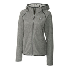 Cutter & Buck Women's Gridiron Classics Logo Mainsail Sweater-Knit Full-Zip Hoodie - Philadelphia Eagles Hoodies