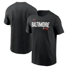 Black Baltimore Orioles Nike City Connect Wordmark T-Shirt