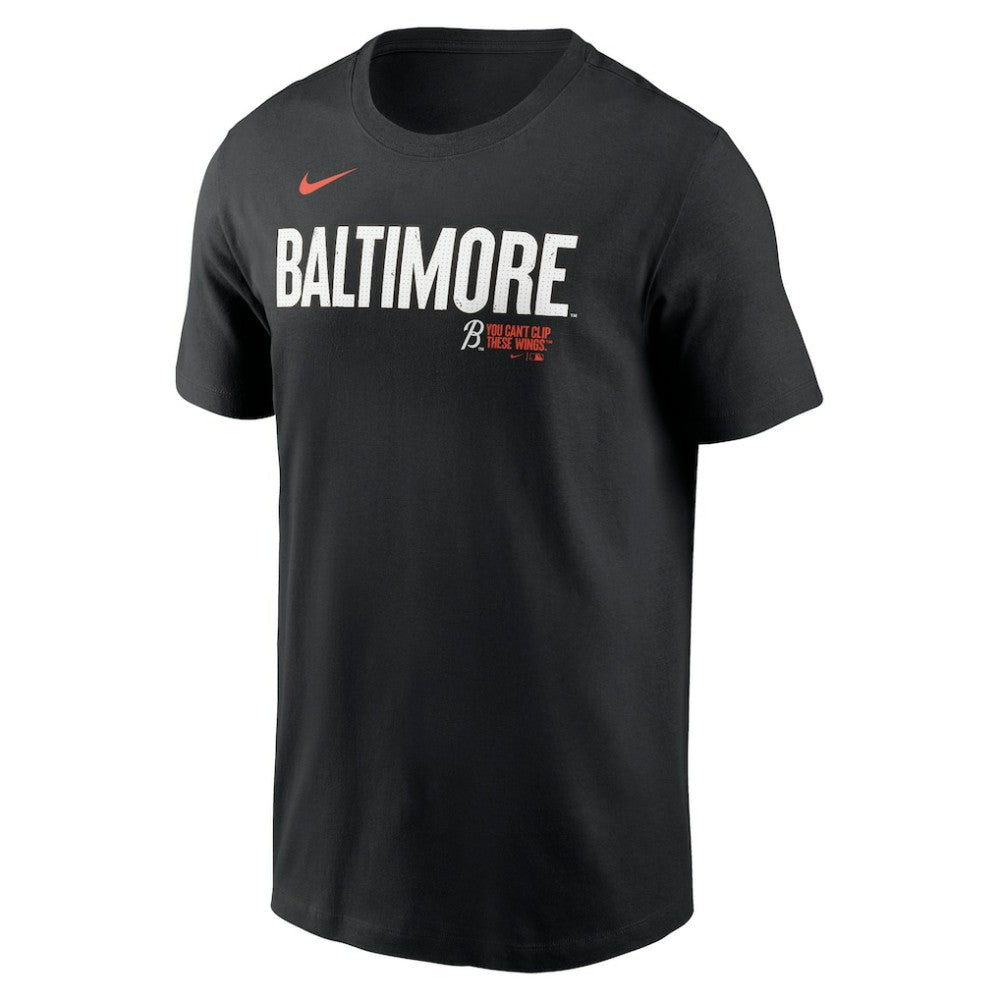Black Baltimore Orioles Nike City Connect Wordmark T-Shirt