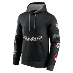 Black Chicago White Sox Fanatics Wild Winner Pullover Hoodie