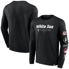 Black Chicago White Sox Fanatics Strike the Goal Long Sleeve T-Shirt