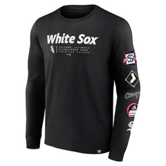 Black Chicago White Sox Fanatics Strike the Goal Long Sleeve T-Shirt
