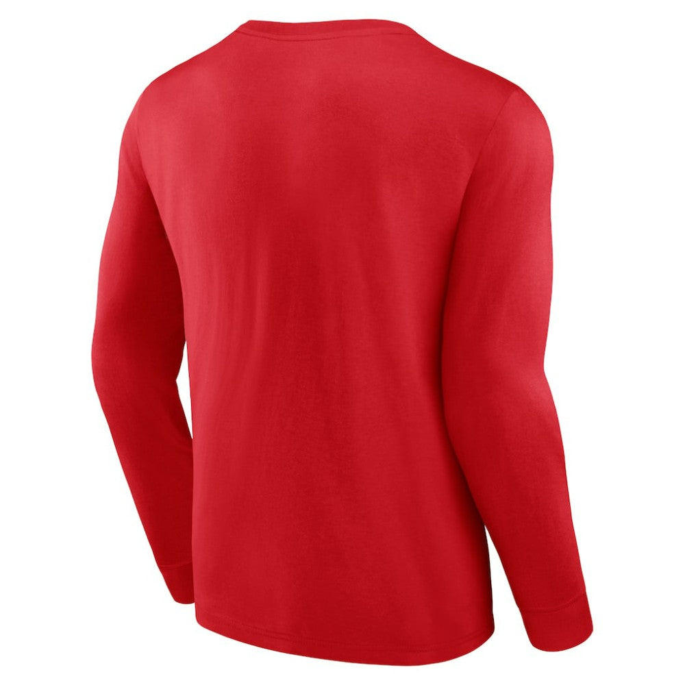 Red St. Louis Cardinals Fanatics Strike the Goal Long Sleeve T-Shirt