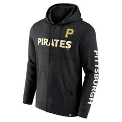 Black Pittsburgh Pirates Fanatics Ace Hoodie Full-Zip Sweatshirt