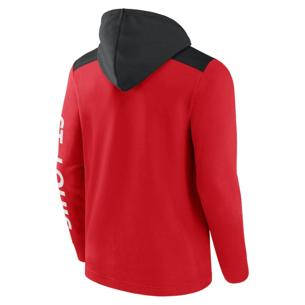 Red/Black St. Louis Cardinals Fanatics Ace Hoodie Full-Zip Sweatshirt
