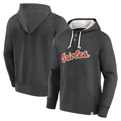 Fanatics Baltimore Orioles Black Plan for Adversity Henley Fleece Pullover Hoodie