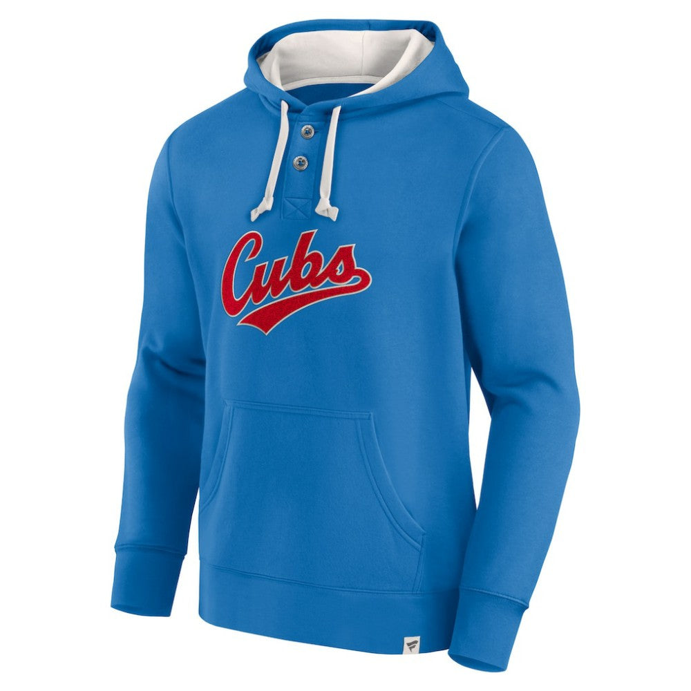 Fanatics Chicago Cubs Royal Plan for Adversity Henley Fleece Pullover Hoodie