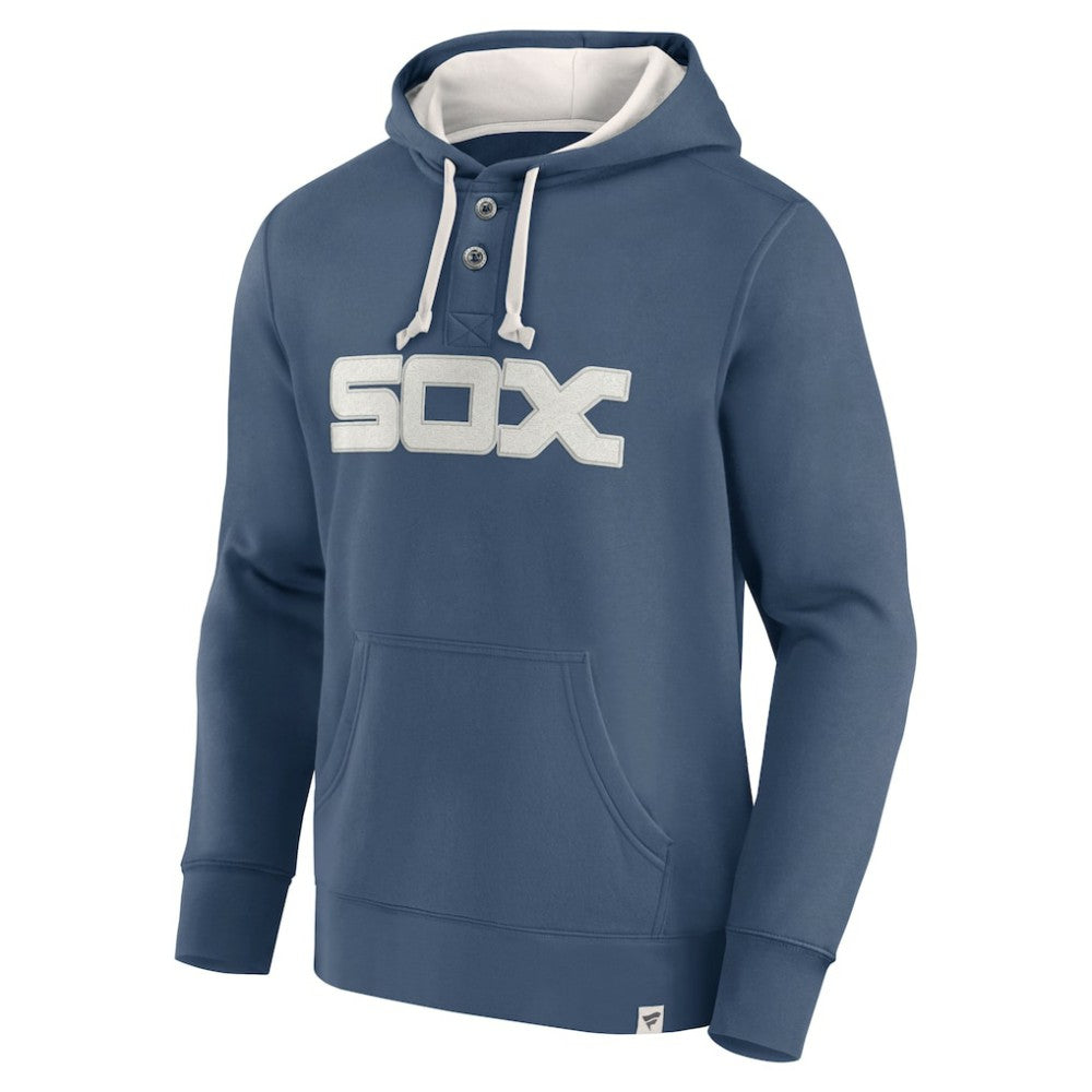 Fanatics Chicago White Sox Navy Plan for Adversity Henley Fleece Pullover Hoodie