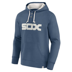 Fanatics Chicago White Sox Navy Plan for Adversity Henley Fleece Pullover Hoodie