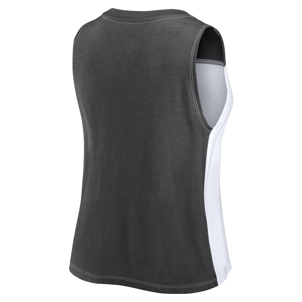 Women's Script Color Block Tank Top - New Orleans Saints Tops