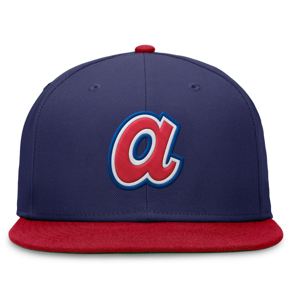 Royal/Red Atlanta Braves Nike Rewind Cooperstown True Performance Fitted Hat