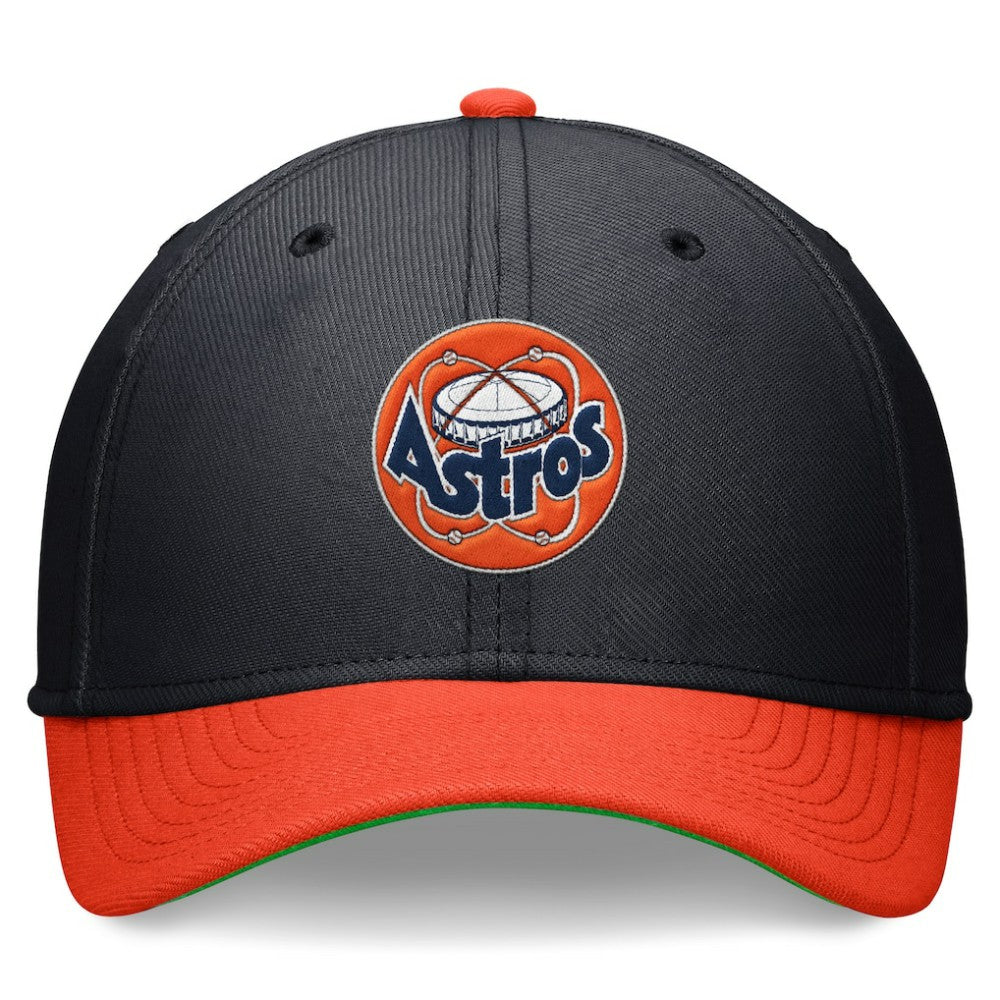 Navy/Orange Houston Astros Nike Cooperstown Collection Rewind Swooshflex Performance Hat