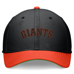 Black/Orange San Francisco Giants Nike Cooperstown Collection Rewind Swooshflex Performance Hat