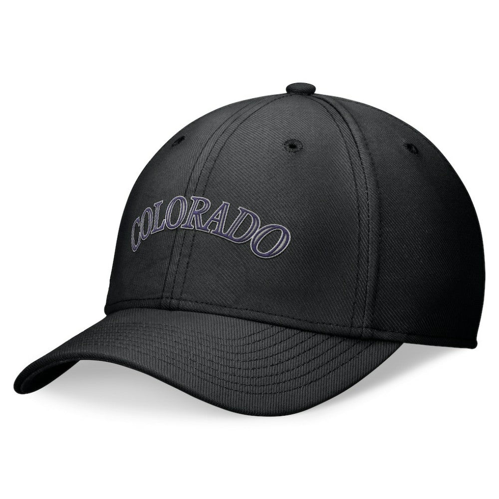 Black Colorado Rockies Nike Performance Flex Hat