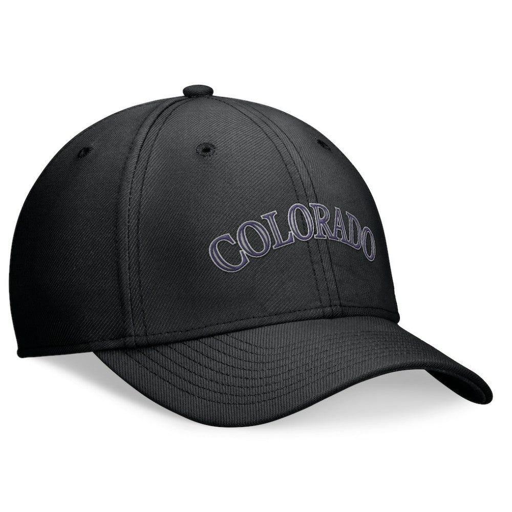 Black Colorado Rockies Nike Performance Flex Hat