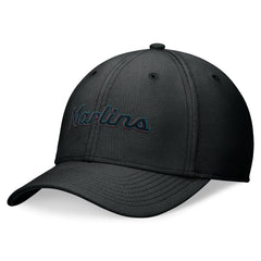 Black Miami Marlins Nike Performance Flex Hat