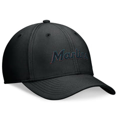 Black Miami Marlins Nike Performance Flex Hat