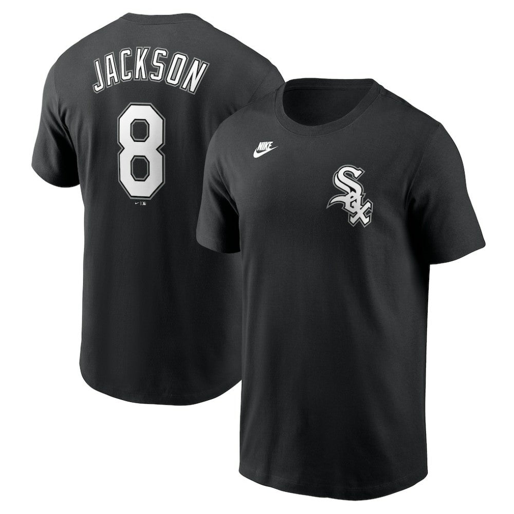 Black Bo Jackson Chicago White Sox Nike Cooperstown Collection Fuse Name & Number T-Shirt