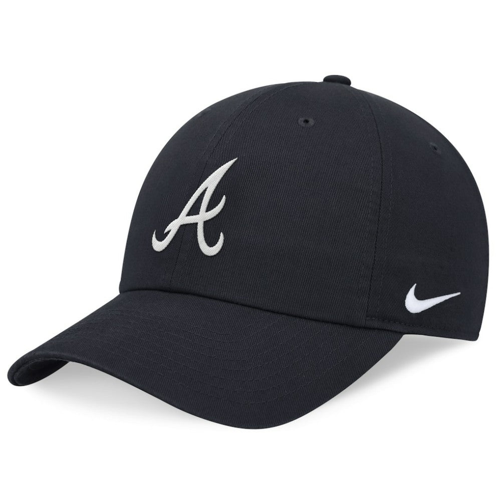 Navy Atlanta Braves Nike Club Adjustable Hat