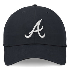 Navy Atlanta Braves Nike Club Adjustable Hat