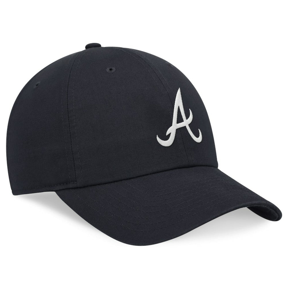 Navy Atlanta Braves Nike Club Adjustable Hat