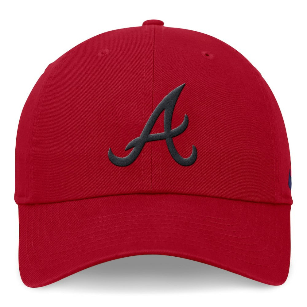 Red Atlanta Braves Nike Club Adjustable Hat