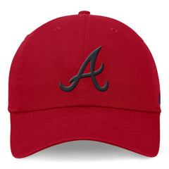 Red Atlanta Braves Nike Club Adjustable Hat