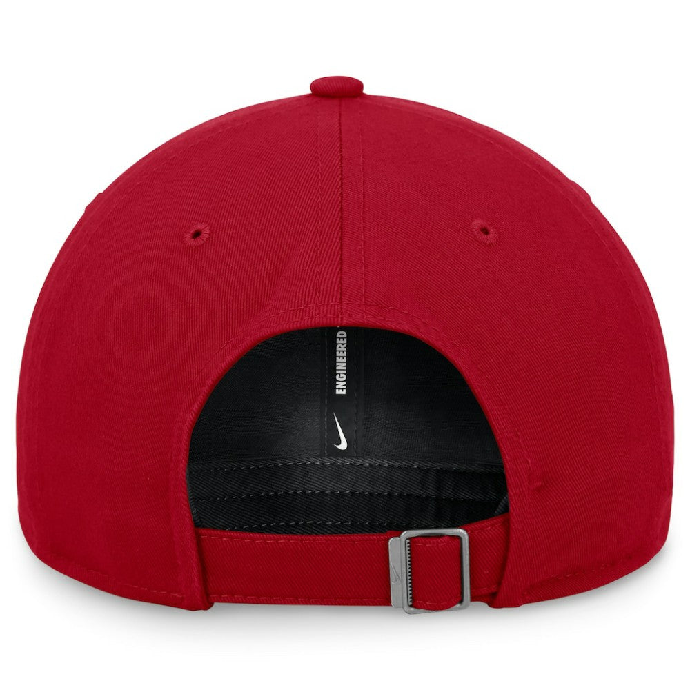 Red Atlanta Braves Nike Club Adjustable Hat