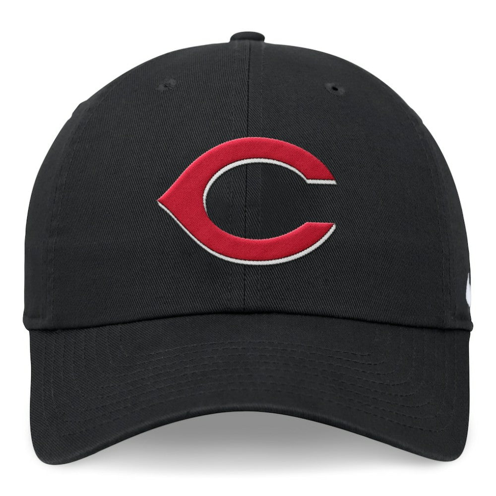 Black Cincinnati Reds Nike Club Adjustable Hat