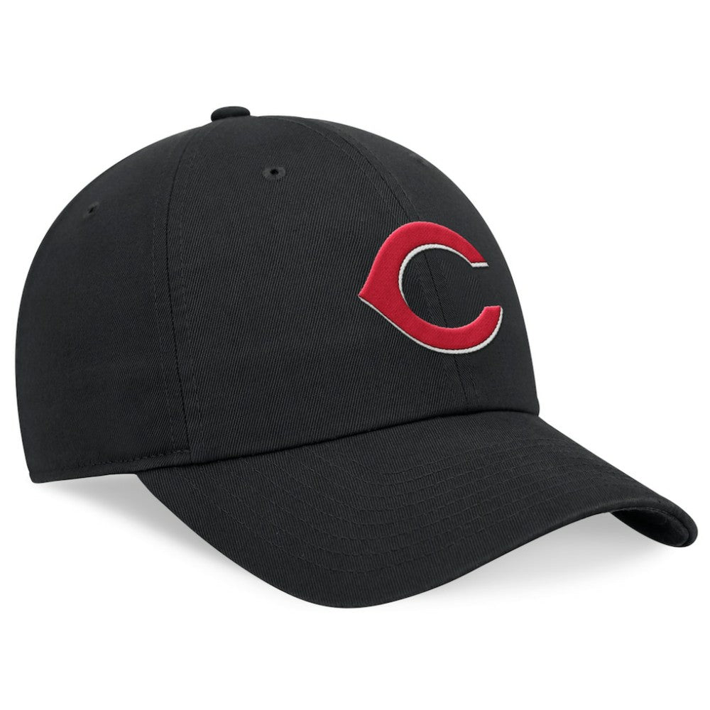 Black Cincinnati Reds Nike Club Adjustable Hat