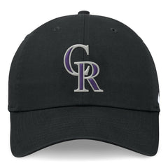 Black Colorado Rockies Nike Club Adjustable Hat