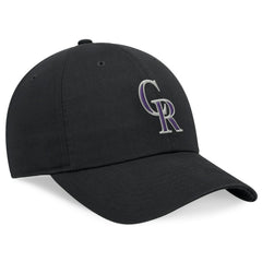 Black Colorado Rockies Nike Club Adjustable Hat