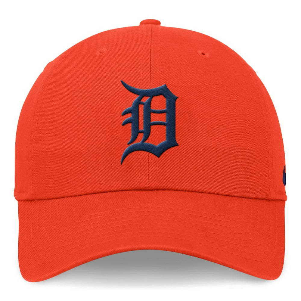 Orange Detroit Tigers Nike Club Adjustable Hat
