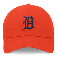 Orange Detroit Tigers Nike Club Adjustable Hat