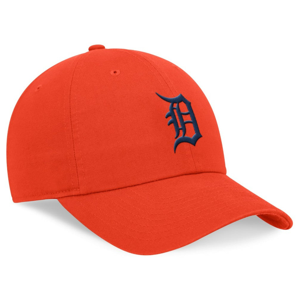 Orange Detroit Tigers Nike Club Adjustable Hat