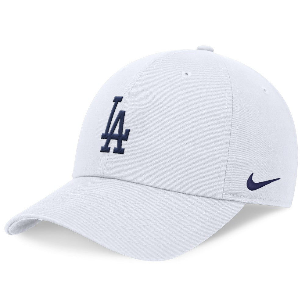White Los Angeles Dodgers Nike Club Adjustable Hat