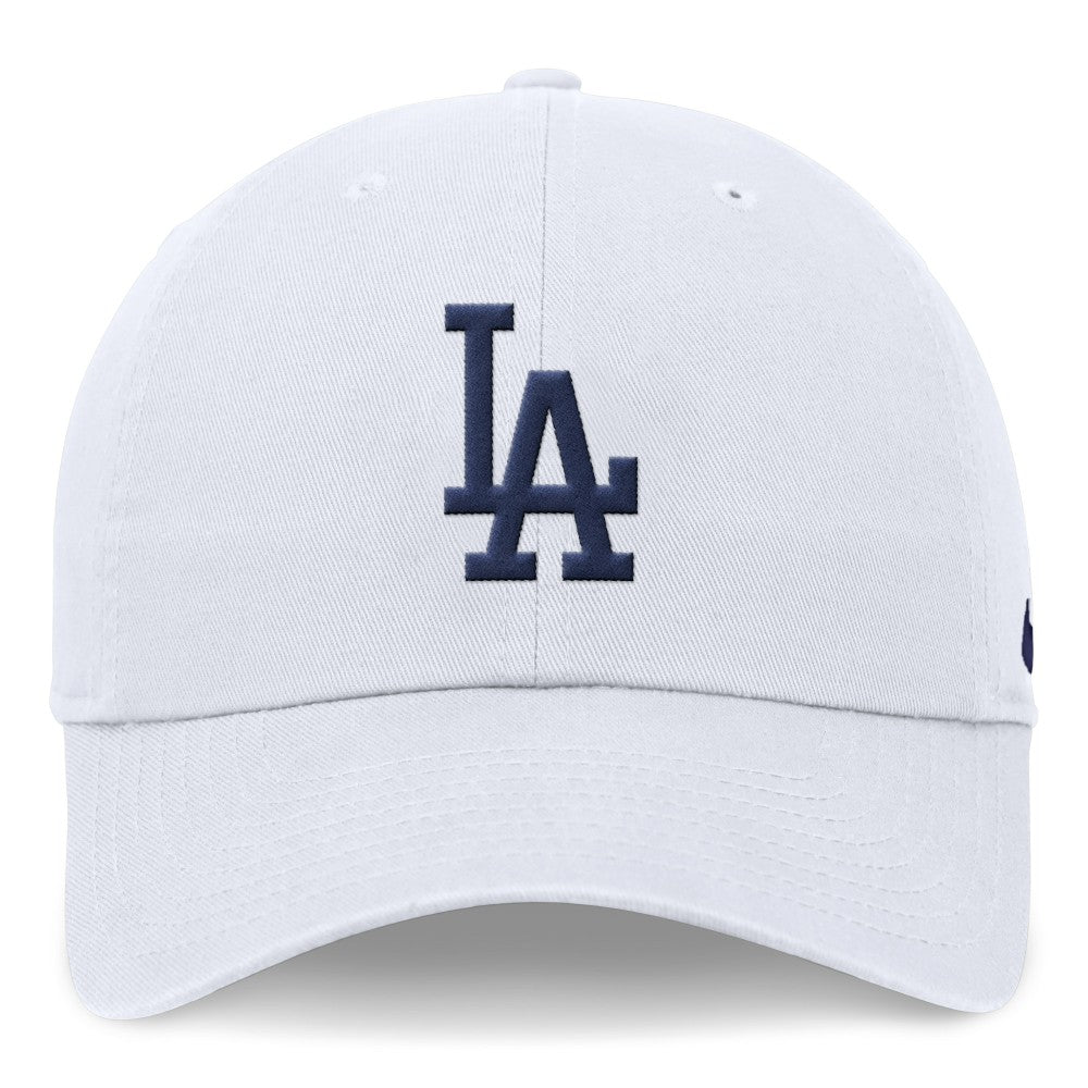 White Los Angeles Dodgers Nike Club Adjustable Hat