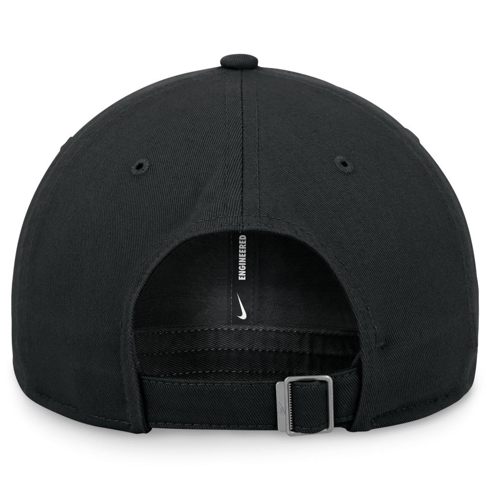 Black Miami Marlins Nike Club Adjustable Hat